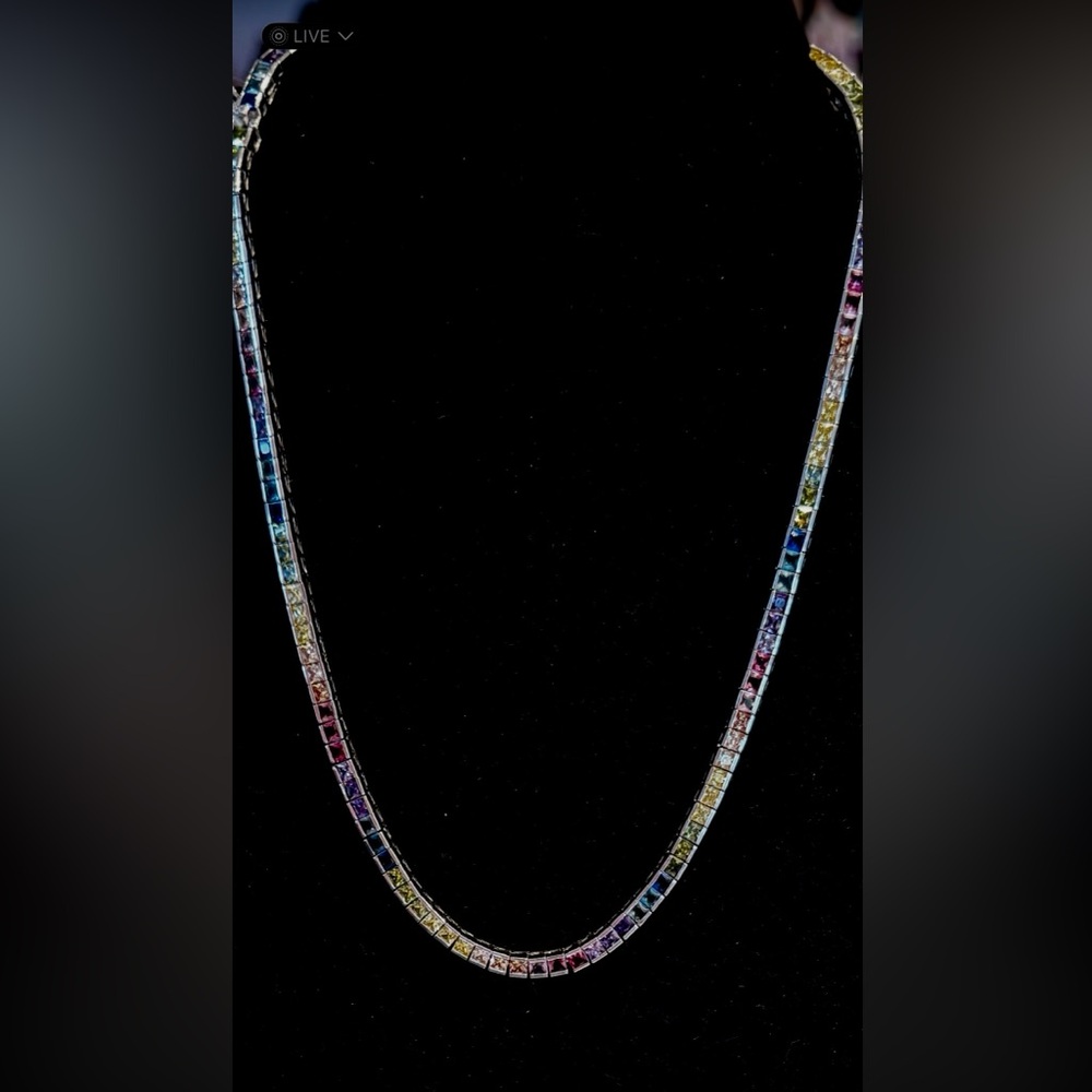 Anna Zuckerman sterling silver Multicolor Necklace $199